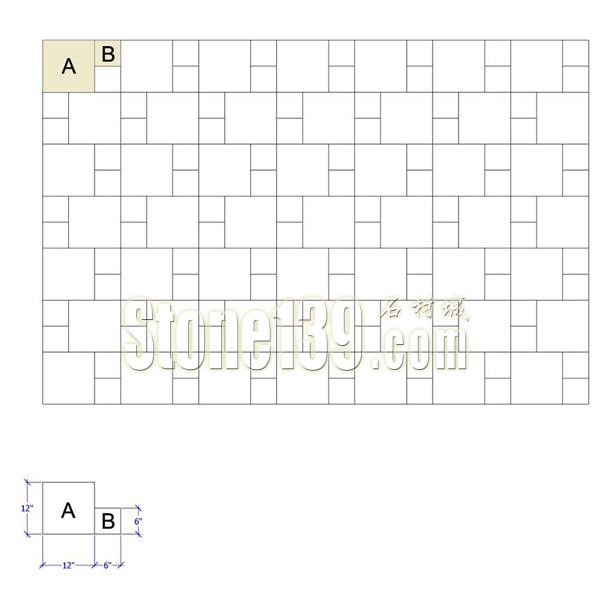 石材薄板鋪地的十四種拼貼方法