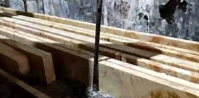 大理石線條加工打磨拋光過(guò)程