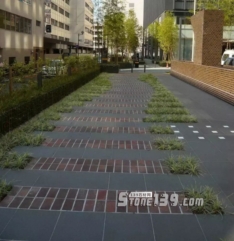 創(chuàng)意景觀設計，石材嵌草鋪裝惹人醉
