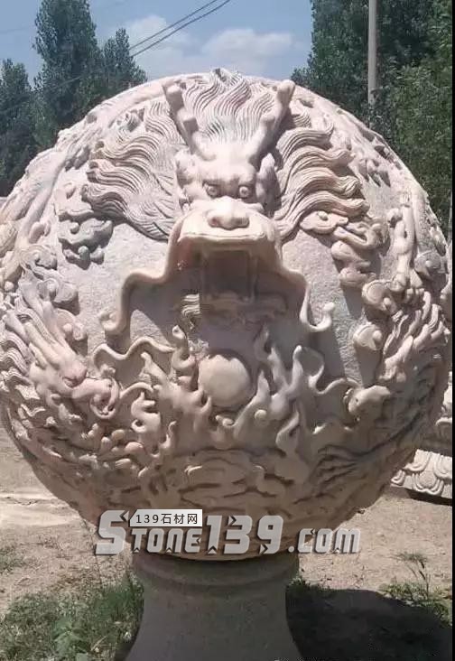石雕龍球、圓球及浮雕