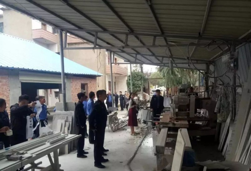 江西鄱陽(yáng)縣人民北路22家大理石加工廠因環(huán)保全部搬離