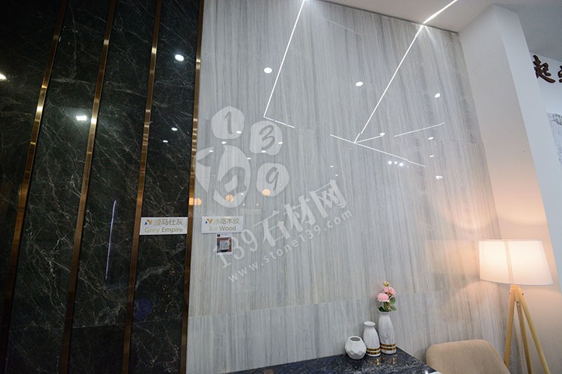 2019年廈門(mén)石材展輕奢風(fēng)格大理石裝飾的展館 南輝大理石