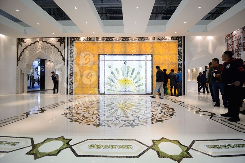 2019年廈門(mén)石材展展館現(xiàn)場(chǎng)