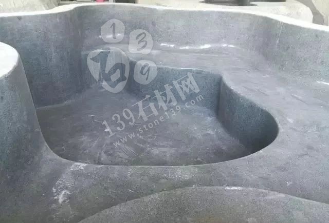石材泡池(大型石材浴缸)從生產(chǎn)加工到施工安裝全過程 大型天然石材浴缸 石材泡池