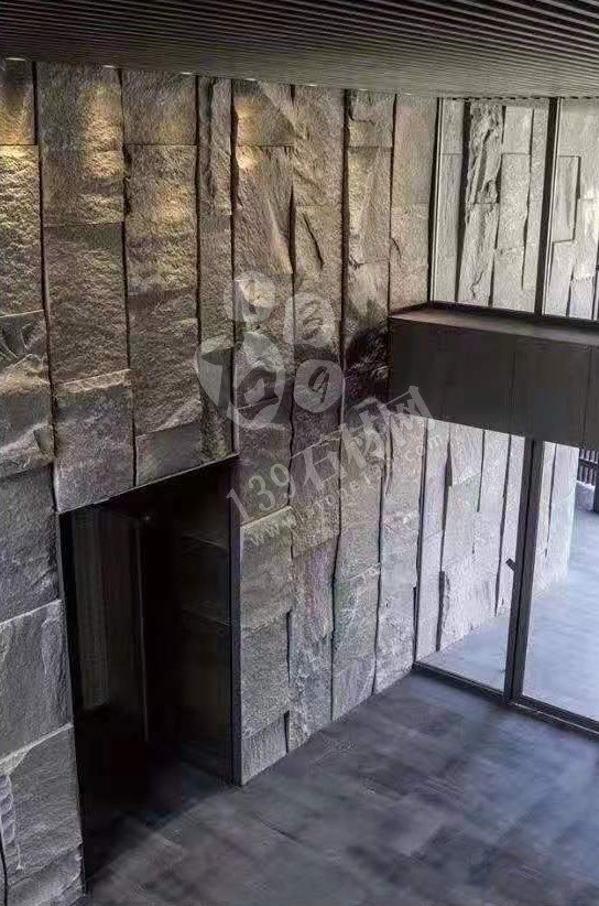 芝麻黑等黑色石材自然面復(fù)古背景墻裝飾 中國(guó)風(fēng)的韻味 世界流行