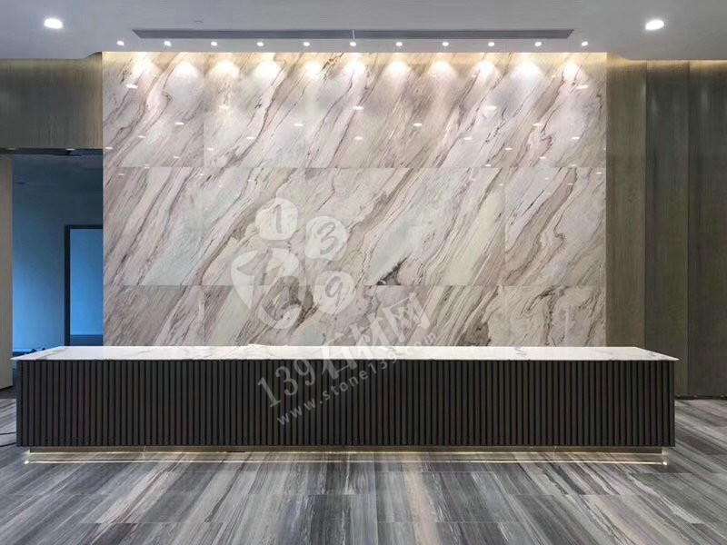 意大利進口的白金沙和藍金沙臺面和墻面應(yīng)用