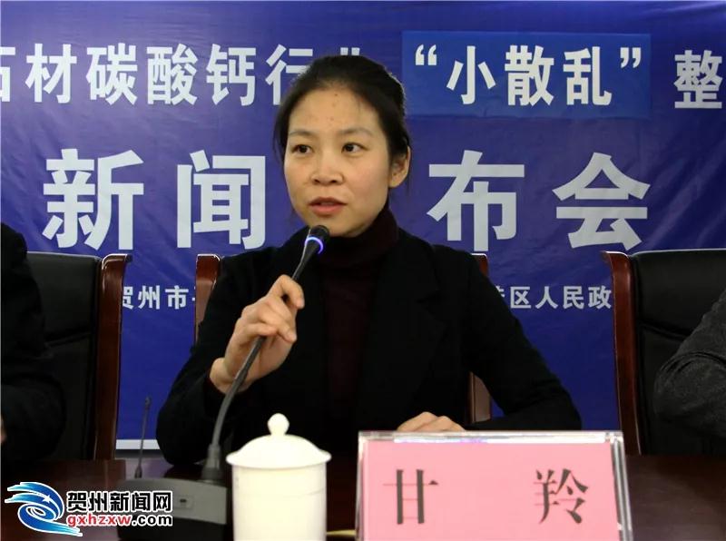 廣西賀州市石材碳酸鈣行業(yè)“小散亂”整治工作新聞發(fā)布會召開