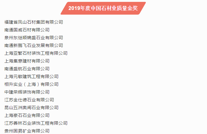 2019第十六屆中國石材風(fēng)云榜活動(dòng)圓滿落幕！