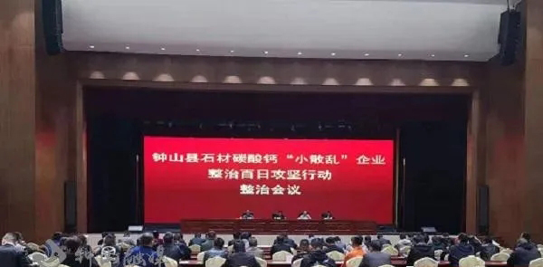 廣西省鐘山縣召開石材碳酸鈣生產(chǎn)環(huán)境綜合治理“百日攻堅(jiān)”行動部署會暨整改提升現(xiàn)場會