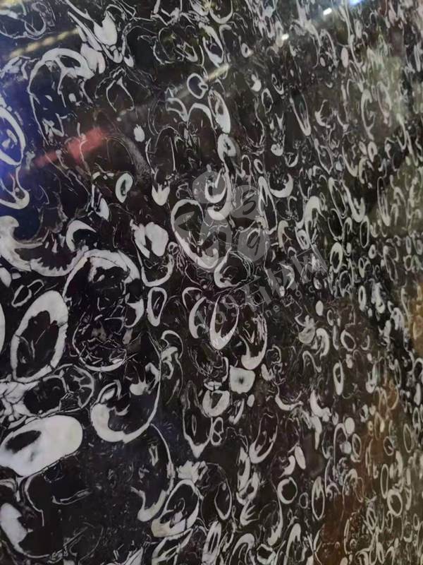 貴陽機(jī)場廁所洗手臺(tái)化石是哪個(gè)石材(海貝花大理石)