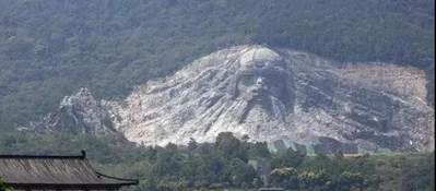 湖北“變廢為寶”，花2.5億改廢棄采石場，建成我國最大山體雕像，當?shù)厝耍汉苡幸饬x 