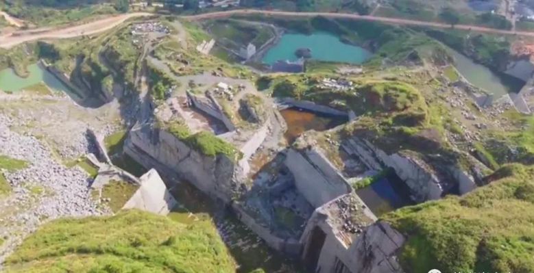 圖賞封礦后的福建最大石材礦山——長泰吳田山！