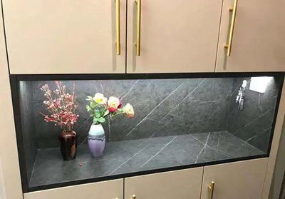 家里的鞋柜酒柜用石材做臺(tái)面的兩種方式和優(yōu)缺點(diǎn)